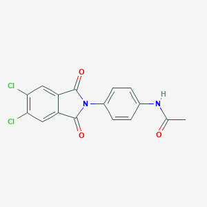 molecular formula C16H10Cl2N2O3 B342291 N-[4-(5,6-dichloro-1,3-dioxo-1,3-dihydro-2H-isoindol-2-yl)phenyl]acetamide 