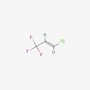 molecular formula C3H2ClF3 B3422919 1-Propene, 1-chloro-3,3,3-trifluoro-, (1E)- CAS No. 2730-43-0