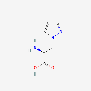 molecular formula C6H9N3O2 B3422942 3-(Pyrazol-1-yl)-L-alanine CAS No. 2734-48-7