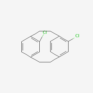 molecular formula C16H14Cl2 B3422945 Dichloro-[2,2]-paracyclophane CAS No. 27378-53-6