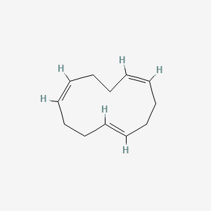 molecular formula C12H18 B3422958 cis,cis,trans-1,5,9-Cyclododecatriene CAS No. 2765-29-9
