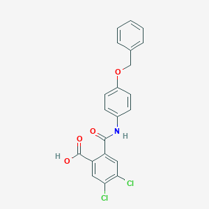 2-{[4-(Benzyloxy)anilino]carbonyl}-4,5-dichlorobenzoic acid