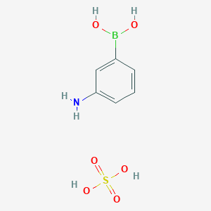 molecular formula C6H10BNO6S B3423010 硫酸(3-氨基苯基)硼酸 CAS No. 280563-63-5