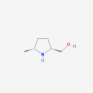 molecular formula C6H13NO B3423025 5beta-Methylpyrrolidine-2beta-methanol CAS No. 28115-37-9