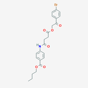 Butyl 4-({4-[2-(4-bromophenyl)-2-oxoethoxy]-4-oxobutanoyl}amino)benzoate