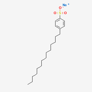 molecular formula C20H33NaO3S B3423077 Benzenesulfonic acid, tetradecyl-, sodium salt CAS No. 28348-61-0