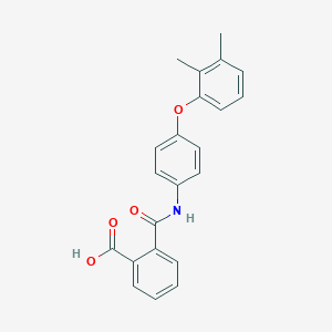 molecular formula C22H19NO4 B342309 2-[[4-(2,3-Dimethylphenoxy)phenyl]carbamoyl]benzoic acid 