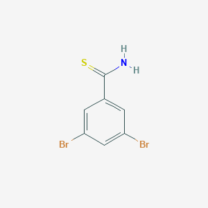 molecular formula C7H5Br2NS B034231 3,5-Dibromobenzenecarbothioamide CAS No. 104317-55-7