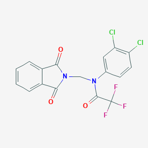 molecular formula C17H9Cl2F3N2O3 B342310 N-(3,4-dichlorophenyl)-N-[(1,3-dioxo-1,3-dihydro-2H-isoindol-2-yl)methyl]-2,2,2-trifluoroacetamide 
