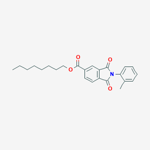 molecular formula C24H27NO4 B342314 Octyl 2-(2-methylphenyl)-1,3-dioxoisoindoline-5-carboxylate 