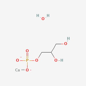 molecular formula C3H9CaO6P B3423242 Calcium glycerophosphate hydrate CAS No. 28917-82-0