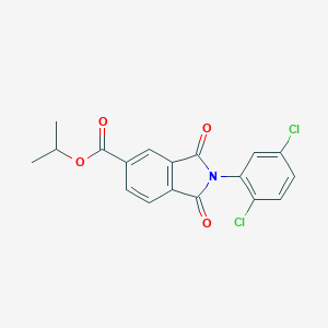 molecular formula C18H13Cl2NO4 B342325 Isopropyl 2-(2,5-dichlorophenyl)-1,3-dioxoisoindoline-5-carboxylate 
