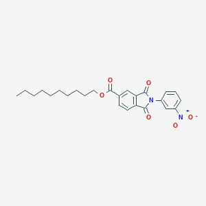 molecular formula C25H28N2O6 B342329 Decyl 2-{3-nitrophenyl}-1,3-dioxoisoindoline-5-carboxylate 