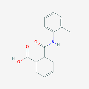 molecular formula C15H17NO3 B342330 6-[(2-Methylphenyl)carbamoyl]cyclohex-3-ene-1-carboxylic acid 