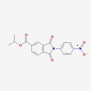molecular formula C18H14N2O6 B342336 propan-2-yl 2-(4-nitrophenyl)-1,3-dioxo-2,3-dihydro-1H-isoindole-5-carboxylate 