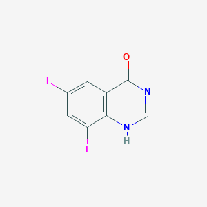 molecular formula C8H4I2N2O B034234 6,8-Diiodoquinazolin-4(1H)-one CAS No. 100540-61-2