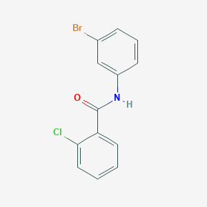 molecular formula C13H9BrClNO B3423406 N-(3-bromophenyl)-2-chlorobenzamide CAS No. 301158-04-3
