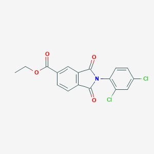 molecular formula C17H11Cl2NO4 B342342 Ethyl 2-(2,4-dichlorophenyl)-1,3-dioxo-5-isoindolinecarboxylate 
