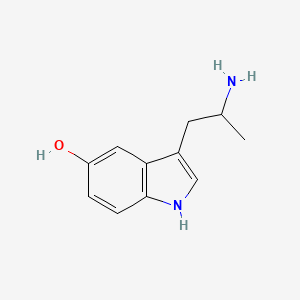 molecular formula C11H14N2O B3423467 3-(2-aminopropyl)-1H-indol-5-ol CAS No. 304-52-9