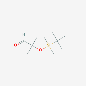 molecular formula C10H22O2Si B3423473 2-Methyl-2-[((dimethyl)-(1,1-dimethylethyl)silyl)oxy]-propanal CAS No. 304004-78-2