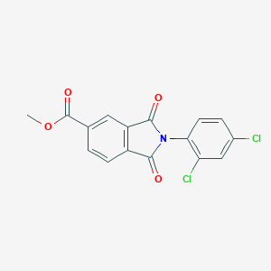 molecular formula C16H9Cl2NO4 B342353 Methyl 2-(2,4-dichlorophenyl)-1,3-dioxo-5-isoindolinecarboxylate 