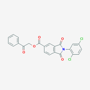 molecular formula C23H13Cl2NO5 B342354 2-Oxo-2-phenylethyl 2-(2,5-dichlorophenyl)-1,3-dioxoisoindoline-5-carboxylate 