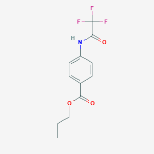 molecular formula C12H12F3NO3 B342356 Propyl 4-[(trifluoroacetyl)amino]benzoate 