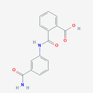 molecular formula C15H12N2O4 B3423563 2-[(3-Carbamoylphenyl)carbamoyl]benzoic acid CAS No. 306325-55-3