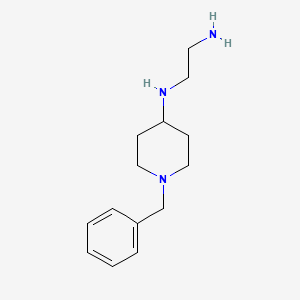 molecular formula C14H23N3 B3423585 N'-(1-benzylpiperidin-4-yl)ethane-1,2-diamine CAS No. 308362-93-8