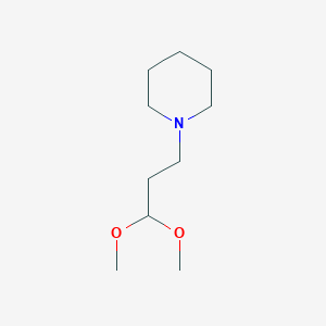 molecular formula C10H21NO2 B3423607 1-(3,3-Dimethoxypropyl)piperidine CAS No. 31007-28-0
