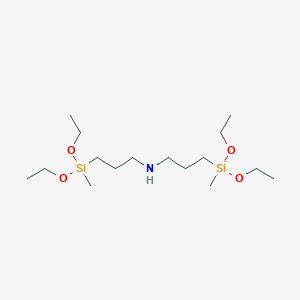 molecular formula C16H39NO4Si2 B3423614 Bis(methyldiethoxysilylpropyl)amine CAS No. 31020-47-0