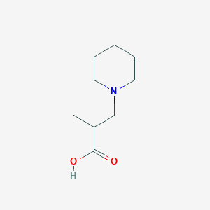 molecular formula C9H17NO2 B3423622 2-甲基-3-哌啶-1-基丙酸 CAS No. 31035-70-8