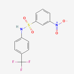 3-nitro-N-[4-(trifluoromethyl)phenyl]benzenesulfonamide