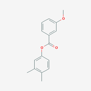 molecular formula C16H16O3 B342366 3,4-Dimethylphenyl 3-methoxybenzoate 