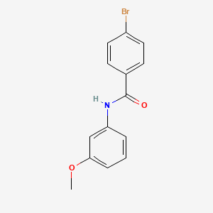 molecular formula C14H12BrNO2 B3423687 4-bromo-N-(3-methoxyphenyl)benzamide CAS No. 313268-57-4