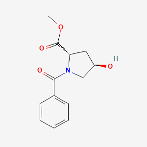 molecular formula C13H15NO4 B3423738 (2S,4R)-Methyl 1-benzoyl-4-hydroxypyrrolidine-2-carboxylate CAS No. 31560-20-0