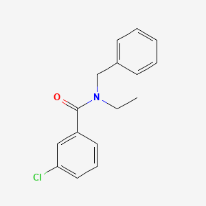 molecular formula C16H16ClNO B3423818 N-benzyl-3-chloro-N-ethylbenzamide CAS No. 321531-96-8