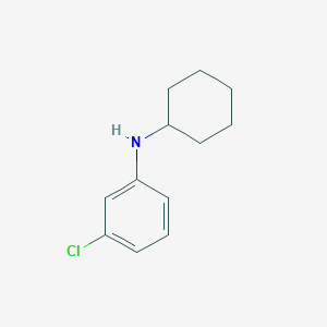 molecular formula C12H16ClN B3423885 1-Chloro-3-(cyclohexylamino)benzene CAS No. 32605-98-4