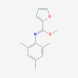 molecular formula C15H17NO2 B342389 methyl N-mesityl-2-furancarboximidoate 