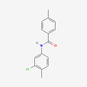 molecular formula C15H14ClNO B3423909 N-(3-chloro-4-methylphenyl)-4-methylbenzamide CAS No. 326898-78-6