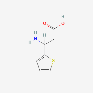 molecular formula C7H9NO2S B3423917 3-Amino-3-(2-thienyl)propanoic acid CAS No. 3270-89-1