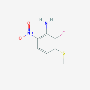 2-Fluoro-3-methylsulphanyl-6-nitroaniline