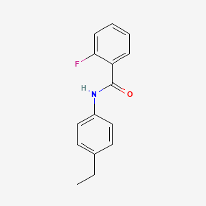 molecular formula C15H14FNO B3423963 N-(4-ethylphenyl)-2-fluorobenzamide CAS No. 330469-19-7