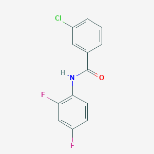 molecular formula C13H8ClF2NO B3424001 3-chloro-N-(2,4-difluorophenyl)benzamide CAS No. 331435-75-7