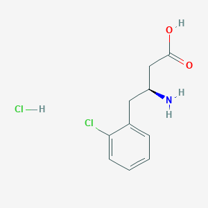 molecular formula C10H13Cl2NO2 B3424018 (S)-3-Amino-4-(2-chlorophenyl)butanoic acid hydrochloride CAS No. 331763-52-1