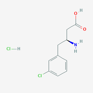 molecular formula C10H13Cl2NO2 B3424024 (S)-3-Amino-4-(3-chlorophenyl)butanoic acid hydrochloride CAS No. 331763-54-3