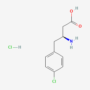 molecular formula C10H13Cl2NO2 B3424025 (S)-3-Amino-4-(4-chlorophenyl)butanoic acid hydrochloride CAS No. 331763-58-7