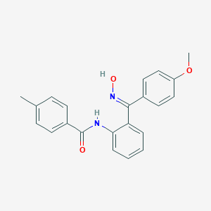 N-{2-[(hydroxyimino)(4-methoxyphenyl)methyl]phenyl}-4-methylbenzamide