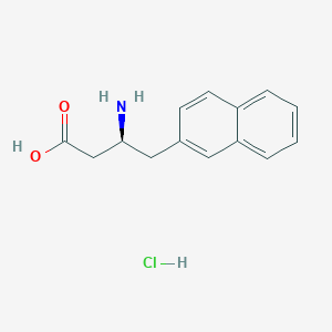 molecular formula C14H16ClNO2 B3424053 (S)-3-氨基-4-(萘-2-基)丁酸盐酸盐 CAS No. 331847-01-9