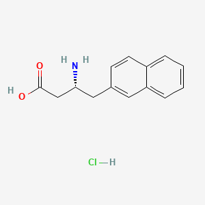 molecular formula C14H16ClNO2 B3424057 (R)-3-Amino-4-(naphthalen-2-yl)butanoic acid hydrochloride CAS No. 331847-02-0